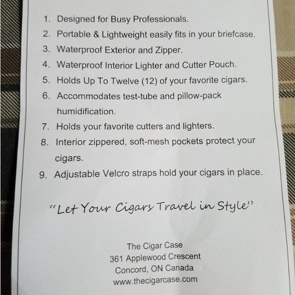 Cigar Case WATERPROOF. New. Giftable - Picture 7 of 7